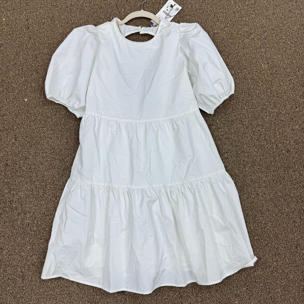 White Zara Babydoll Dress